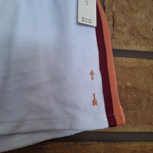 Anthropologie x The Upside White Babylon Citra Track Shorts Small NWT - Picture 6 of 14